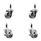 Service Caster 3'' Semi Steel Wheel Swivel 7/8'' Expanding Stem Caster Set 2 Brakes, 4PK SCC-EX20S314-SSS-2-TLB-2-78 - alternate 1
